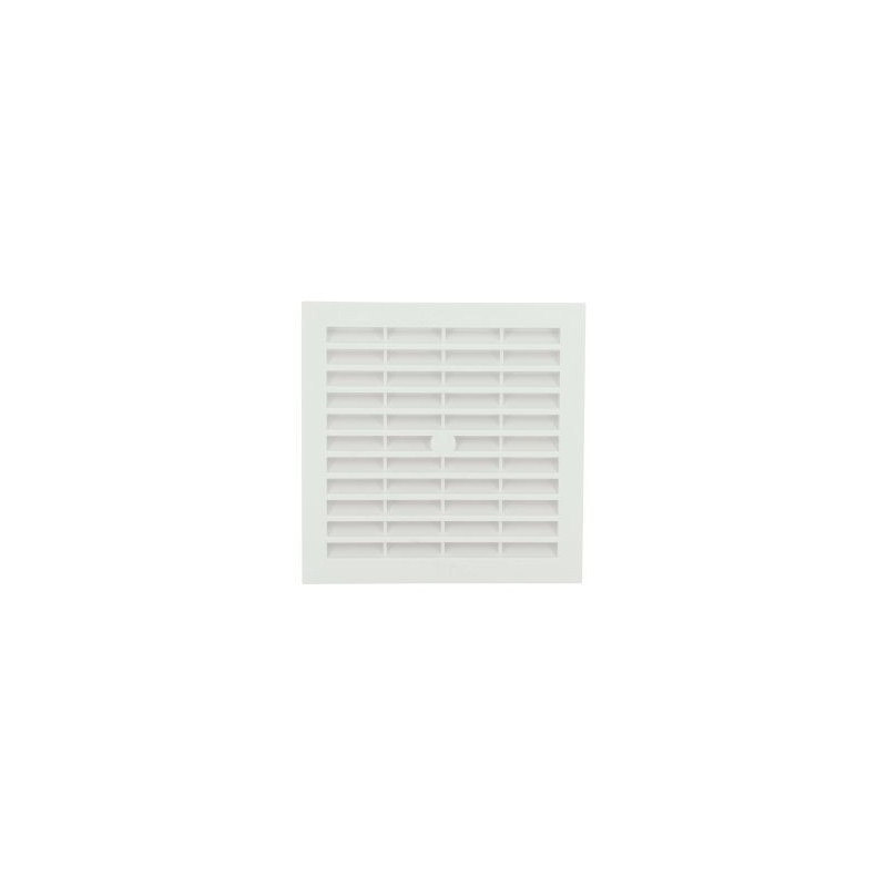 Grille de ventilation à visser ou à coller classique carrée - hauteur 154mm - largeur 154mm couleur Blanc Nicoll | B104