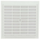 Image du produit : Grille de ventilation à visser ou à coller classique carrée - hauteur 154mm - largeur 154mm couleur Blanc Nicoll | B104