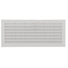 Image du produit : Grille de ventilation à visser ou à coller classique rectangulaire - hauteur 108mm - largeur 254mm couleur Blanc Nicoll | B111