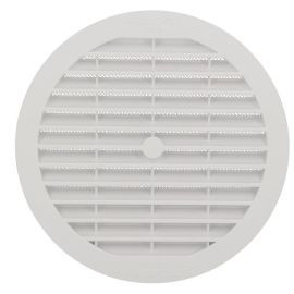 Grille de ventilation à visser ou à coller classique ronde diamètre Ø 150mm couleur Blanc Nicoll | B113