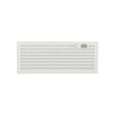 Grille de ventilation à visser ou à coller classique rectangulaire - hauteur 120mm - largeur 299mm couleur Blanc Nicoll | B151