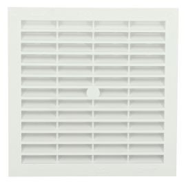 Grille de ventilation à visser ou à coller classique carrée - hauteur 179mm - largeur 179mm couleur Blanc Nicoll | B154