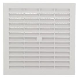 Grille de ventilation à visser ou à coller classique carrée - hauteur 179mm - largeur 179mm couleur Blanc Nicoll | B164