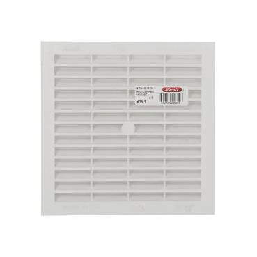 Grille de ventilation à visser ou à coller classique carrée - hauteur 179mm - largeur 179mm couleur Blanc Nicoll | B164