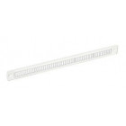 Image du produit : Grille plate pour entrée d'air autoréglable - hauteur 24mm - largeur 4mm - longueur 293mm couleur Blanc Nicoll | B1913