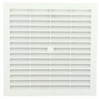 Image du produit : Grille de ventilation à visser ou à coller classique carrée - hauteur 201mm - largeur 201mm couleur Blanc Nicoll | B204