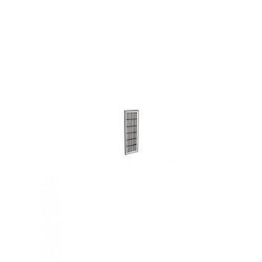 Grille de ventilation à visser ou à coller classique rectangulaire - hauteur 132mm - largeur 338mm couleur Blanc Nicoll | B211