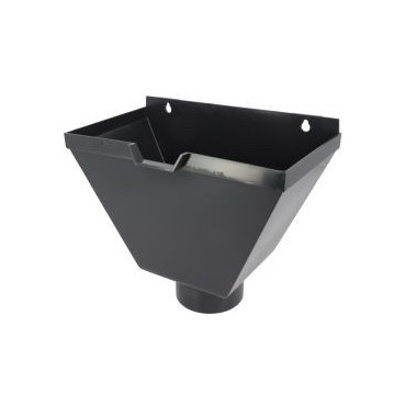 Boîte à eau trapèze de gouttière Ø 100 diamètre Ø 100mm couleur Gris anthracite Nicoll | BAO100A-V83