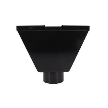 Boîte à eau trapèze de gouttière Ø 100 diamètre Ø 100mm couleur Noir Nicoll | BAO100N-V83