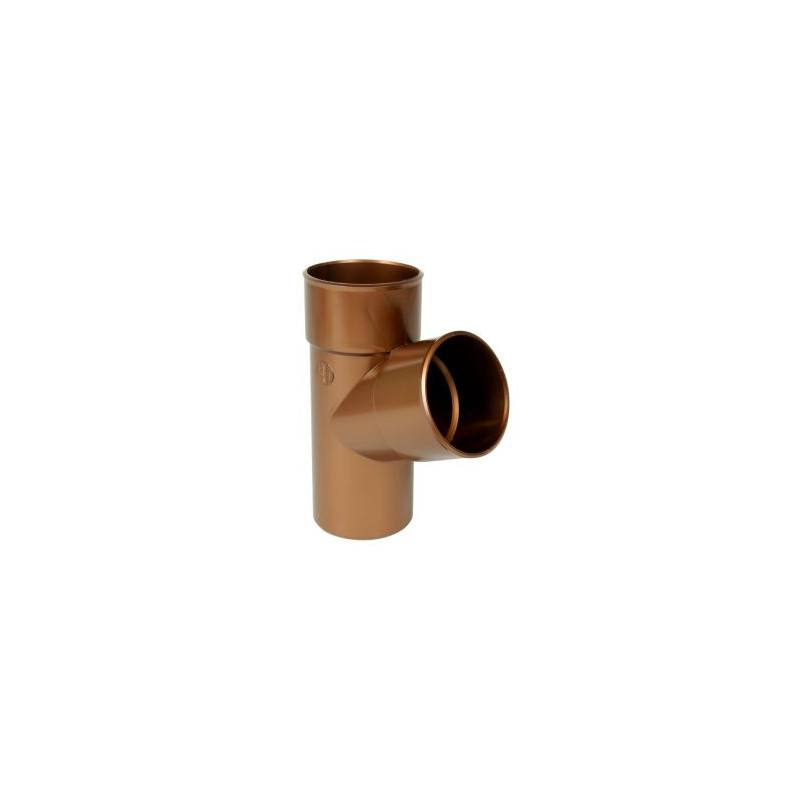 Culotte pour tube de descente cylindrique Ø 80 diamètre Ø 80mm couleur Cuivre Nicoll | BR16GTC