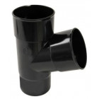 Image du produit : Culotte pour tube de descente esthétique cylindrique Ø 100 diamètre Ø 96mm x 100mm couleur Noir Nicoll | BT16GT1N