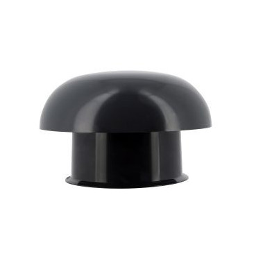 Chapeau de ventilation simple sans moustiquaire diamètre Ø 100mm x 164.5mm couleur Gris anthracite Nicoll | CC10