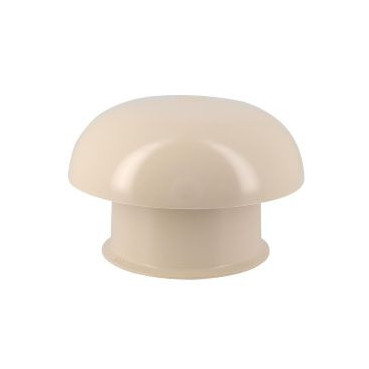 Chapeau de ventilation simple sans moustiquaire diamètre Ø 100mm x 164.5mm couleur Sable Nicoll | CC10S