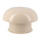 Image du produit : Chapeau de ventilation simple avec moustiquaire diamètre Ø 100mm x 164.5mm couleur Sable Nicoll | CC10SM