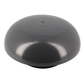 Chapeau de ventilation simple avec moustiquaire diamètre Ø 140mm x 259mm couleur Gris anthracite Nicoll | CC14M