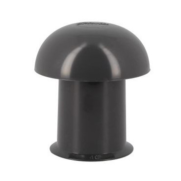 Chapeau de ventilation simple sans moustiquaire diamètre Ø 40mm x 80mm couleur Gris anthracite Nicoll | CC4