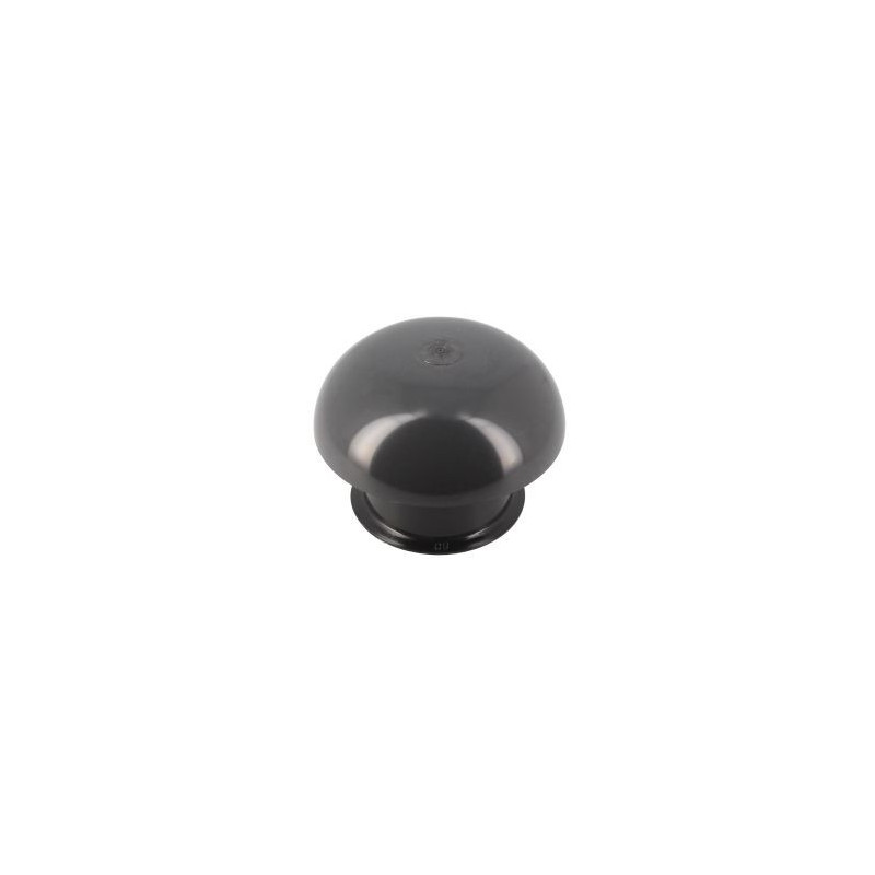 Chapeau de ventilation simple avec moustiquaire diamètre Ø 80mm x 138.5mm couleur Gris anthracite Nicoll | CC8M