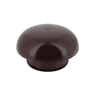 Chapeau de ventilation simple sans moustiquaire diamètre Ø 125mm x 204mm couleur Marron Nicoll | CCT12