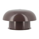 Image du produit : Chapeau de ventilation simple avec moustiquaire diamètre Ø 125mm x 204mm couleur Marron Nicoll | CCT12M