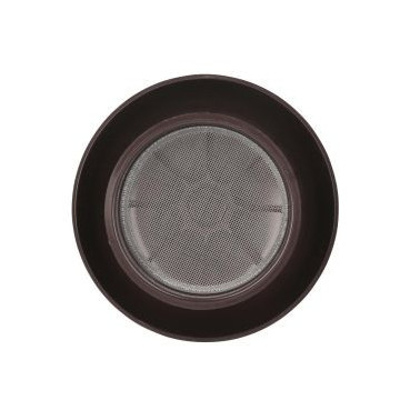 Chapeau de ventilation simple avec moustiquaire diamètre Ø 125mm x 204mm couleur Marron Nicoll | CCT12M