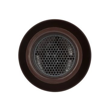 Chapeau de ventilation simple avec moustiquaire diamètre Ø 80mm x 138mm couleur Marron Nicoll | CCT8M