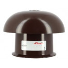 Image du produit : Chapeau de ventilation simple avec moustiquaire diamètre Ø 80mm x 138mm couleur Marron Nicoll | CCT8M