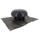 Image du produit : Chapeau de ventilation avec collerette d'étenchéité avec moustiquaire diamètre Ø 160mm - largeur 257mm - longueur 500mm couleur Gris anthracite Nicoll | CD16M