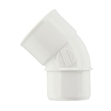 Coude à 45° Mâle - Femelle Gamme blanche diamètre Ø 40mm Nicoll | CH4B