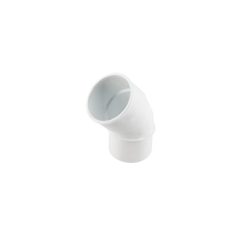 Coude pour tube de descente cylindrique Ø 50 diamètre Ø 50mm couleur Blanc Nicoll | CJ4GTB