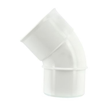 Coude pour tube de descente cylindrique Ø 50 diamètre Ø 50mm couleur Blanc Nicoll | CJ4GTB