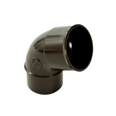 Coude pour tube de descente cylindrique Ø 50 diamètre Ø 50mm couleur Marron Nicoll | CJ6GTM