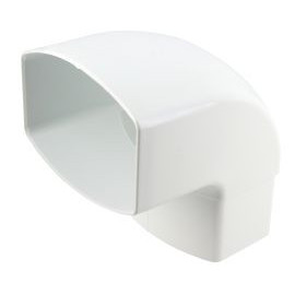 Coude pour tube de descente ovoïde 105x76 diamètre Ø 105mm x 76mm couleur Blanc Nicoll | CM8GTB