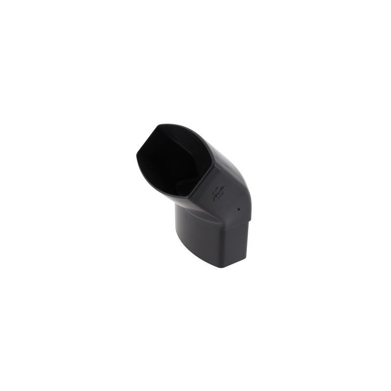 Coude pour tube de descente ovoïde 90x56 diamètre Ø 90mm x 56mm couleur Gris anthracite Nicoll | CN4GTA