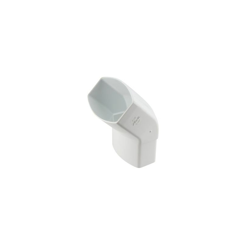 Coude pour tube de descente ovoïde 90x56 diamètre Ø 90mm x 56mm couleur Blanc Nicoll | CN4GTB