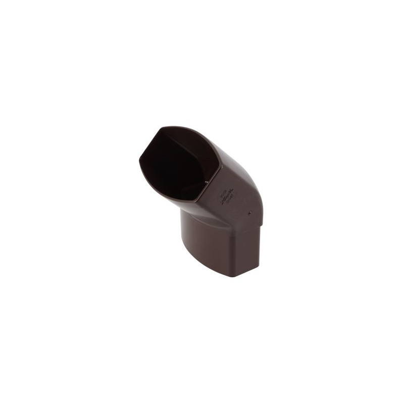 Coude pour tube de descente ovoïde 90x56 diamètre Ø 90mm x 56mm couleur Marron Nicoll | CN4GTM