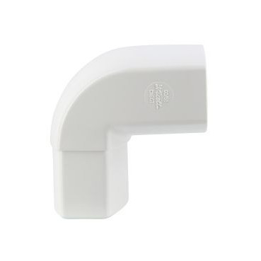 Coude pour tube de descente ovoïde 90x56 diamètre Ø 90mm x 56mm couleur Blanc Nicoll | CN8GTB