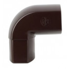 Image du produit : Coude pour tube de descente ovoïde 90x56 diamètre Ø 90mm x 56mm couleur Marron Nicoll | CN8GTM