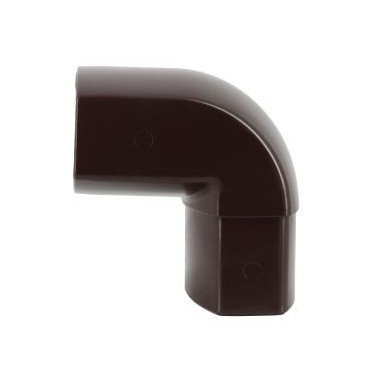 Coude pour tube de descente ovoïde 90x56 diamètre Ø 90mm x 56mm couleur Marron Nicoll | CN8GTM