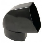 Image du produit : Coude de changement d'orientation pour tube de descente ovoïde 90x56 diamètre Ø 90mm x 56mm couleur Noir Nicoll | CNO6GTN