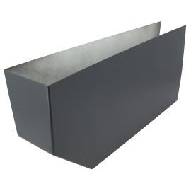 Habillage de pannes - hauteur 225mm couleur Gris anthracite Nicoll | CPAN805A