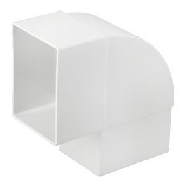 Coude de changement d'orientation pour tube de descente rectangulaire diamètre Ø 73mm x 100mm couleur Blanc Nicoll | CQ9GTB