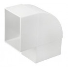 Image du produit : Coude de changement d'orientation pour tube de descente rectangulaire diamètre Ø 73mm x 100mm couleur Blanc Nicoll | CQ9GTB