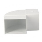 Image du produit : Coude de changement d'orientation pour tube de descente rectangulaire diamètre Ø 73mm x 100mm couleur Blanc Nicoll | CQ9GTB