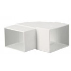 Image du produit : Coude de changement d'orientation pour tube de descente rectangulaire diamètre Ø 73mm x 100mm couleur Blanc Nicoll | CQ9GTB