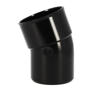 Coude pour tube de descente cylindrique Ø 80 diamètre Ø 80mm couleur Noir Nicoll | CR2GTN