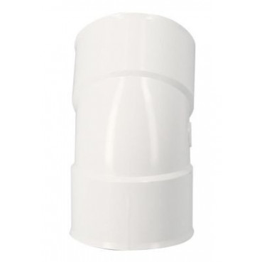 Coude pour tube de descente cylindrique Ø 80 diamètre Ø 80mm couleur Blanc Nicoll | CR44GTB