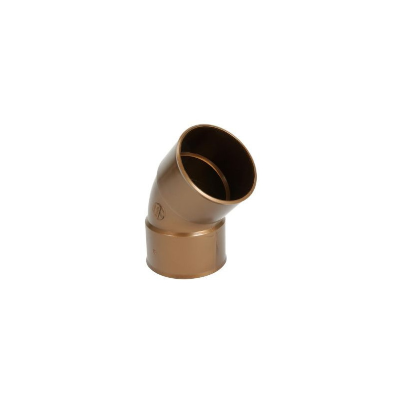 Coude pour tube de descente cylindrique Ø 80 diamètre Ø 80mm couleur Cuivre Nicoll | CR44GTC