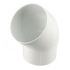 Image du produit : Coude pour tube de descente cylindrique esthétique Ø 80 diamètre Ø 80mm couleur Blanc Nicoll | CR4GT1B