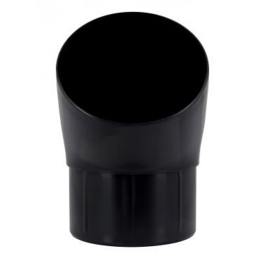 Coude pour tube de descente cylindrique esthétique Ø 80 diamètre Ø 80mm couleur Noir Nicoll | CR4GT1N