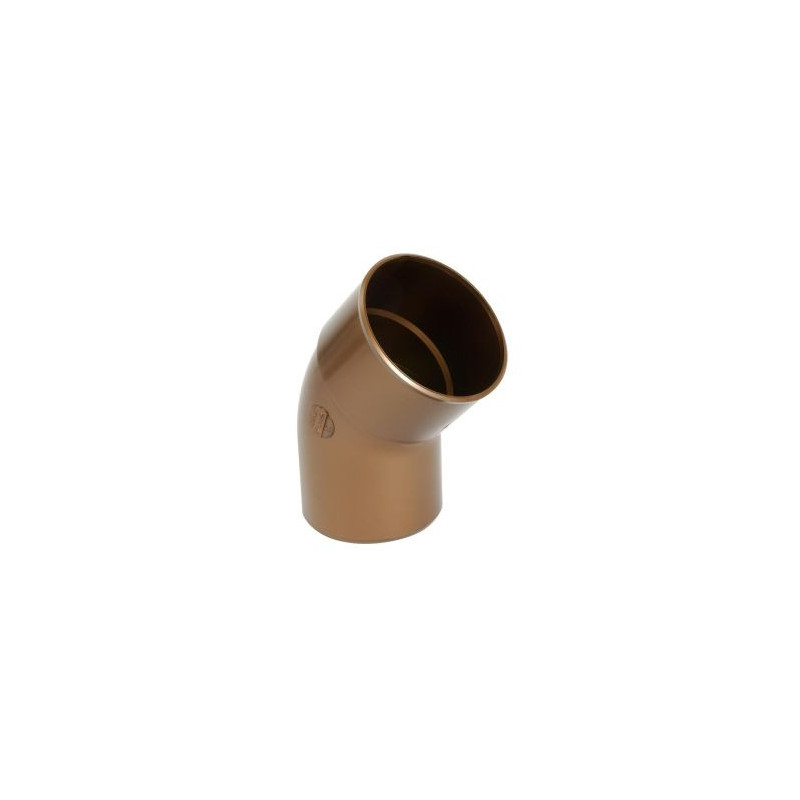 Coude pour tube de descente cylindrique Ø 80 diamètre Ø 80mm couleur Cuivre Nicoll | CR4GTC